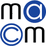 logo of MAMC  company in a blue box